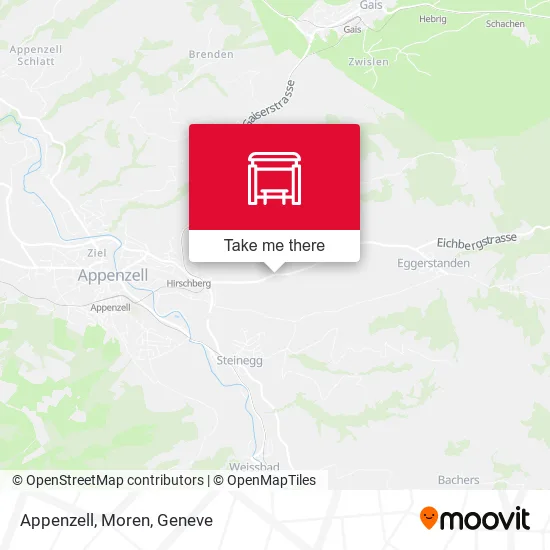 Appenzell, Moren map