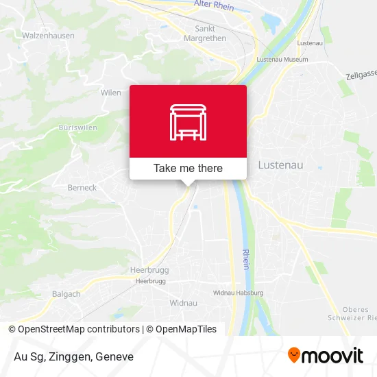Au Sg, Zinggen map