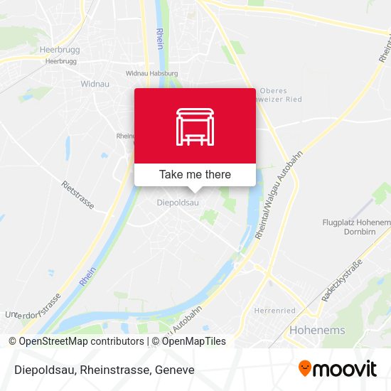 Diepoldsau, Rheinstrasse map