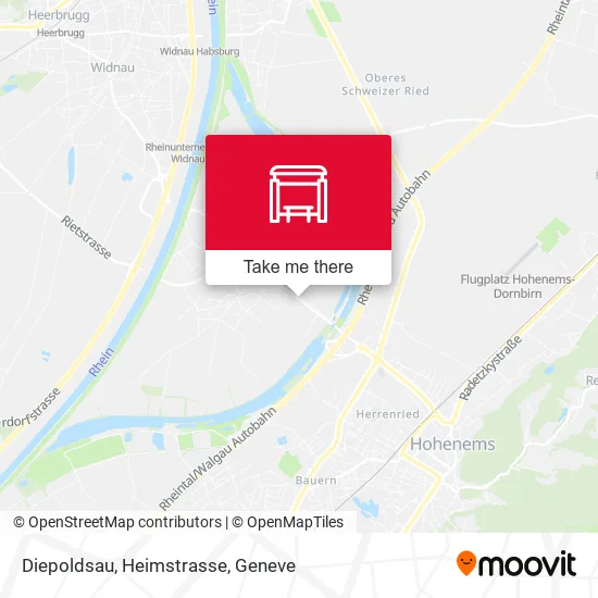 Diepoldsau, Heimstrasse map