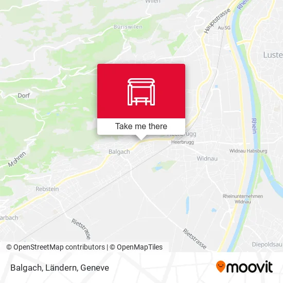 Balgach, Ländern map