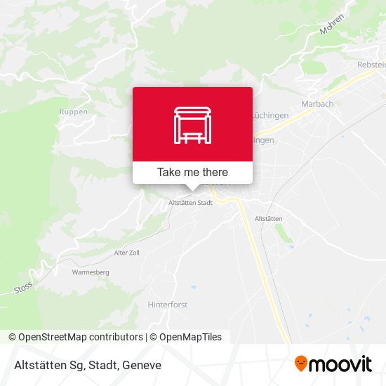 Altstätten Sg, Stadt map