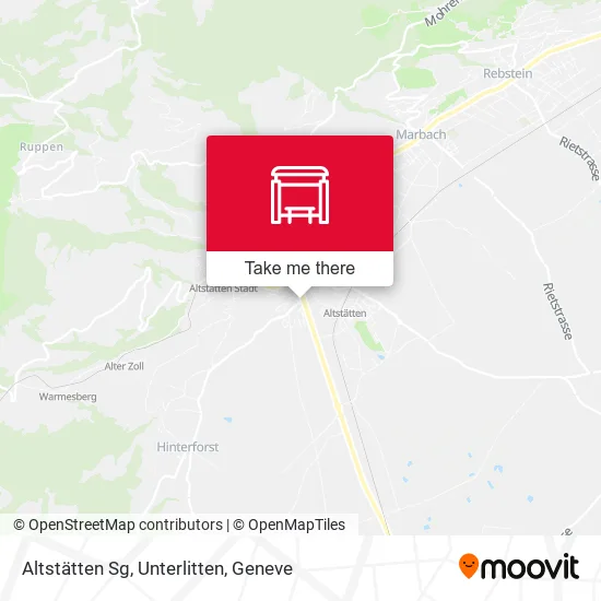 Altstätten Sg, Unterlitten map
