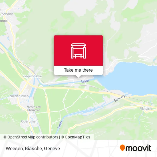 Weesen, Biäsche map