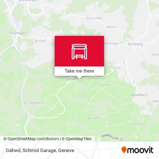 Gähwil, Schmid Garage map