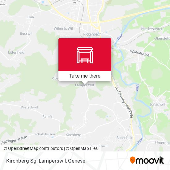 Kirchberg Sg, Lamperswil map