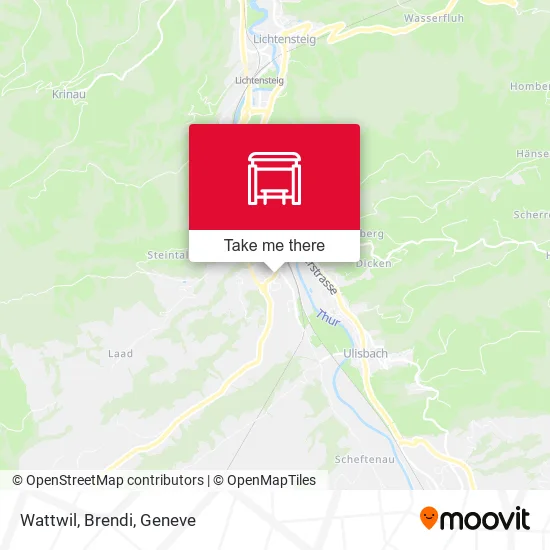 Wattwil, Brendi map