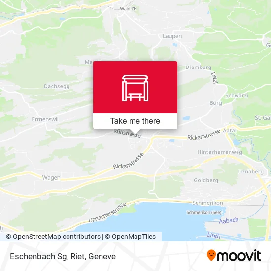 Eschenbach Sg, Riet map