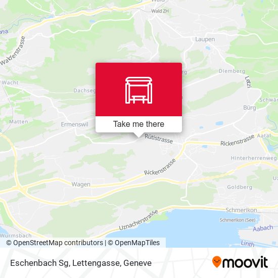Eschenbach Sg, Lettengasse map