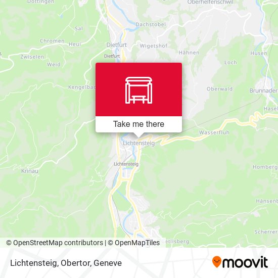 Lichtensteig, Obertor map