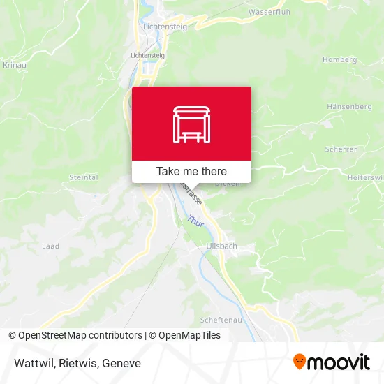 Wattwil, Rietwis map