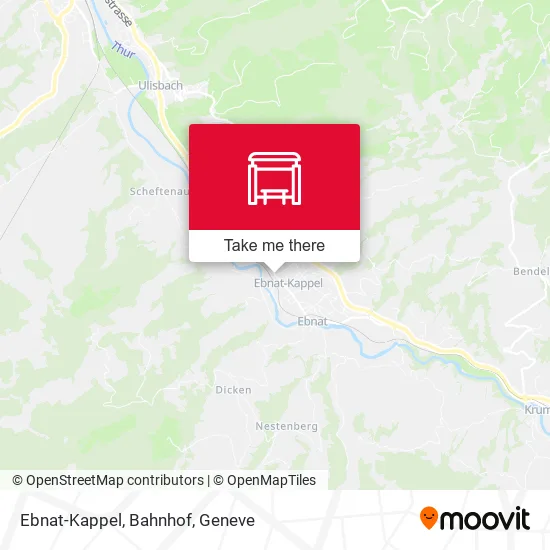 Ebnat-Kappel, Bahnhof map