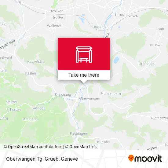 Oberwangen Tg, Grueb map