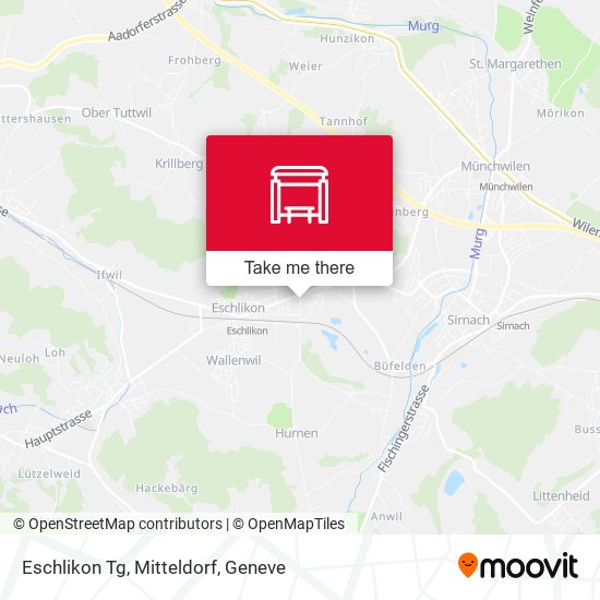 Eschlikon Tg, Mitteldorf map