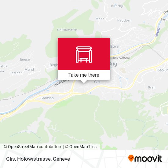 Glis, Holowistrasse map