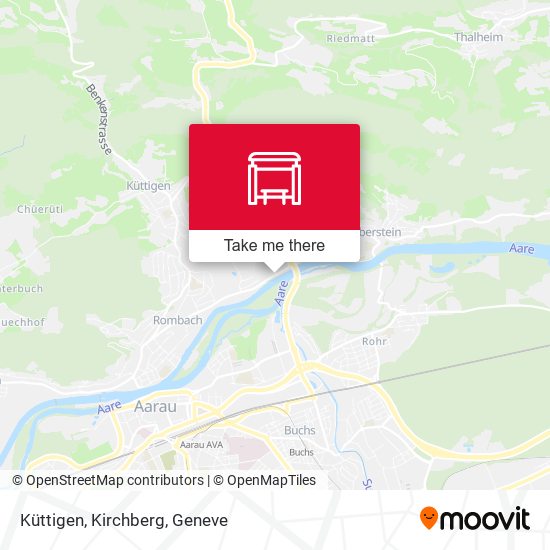 Küttigen, Kirchberg map