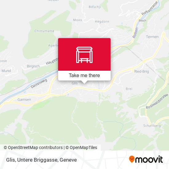Glis, Untere Briggasse map