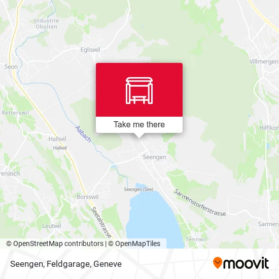 Seengen, Feldgarage map