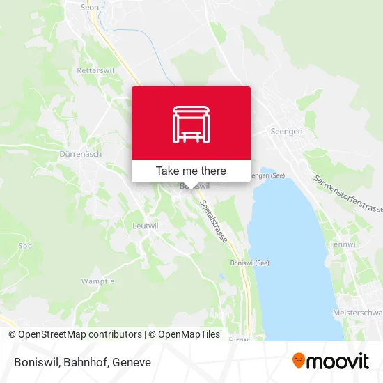 Boniswil, Bahnhof map