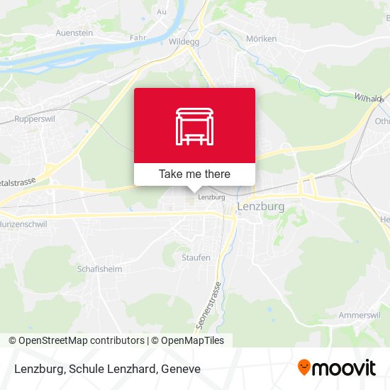 Lenzburg, Schule Lenzhard map