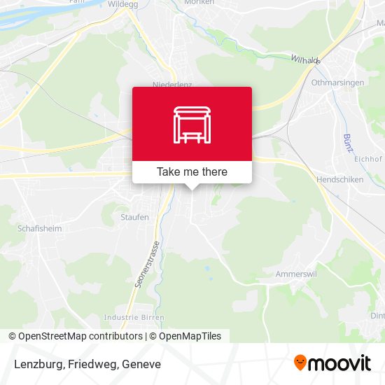 Lenzburg, Friedweg map