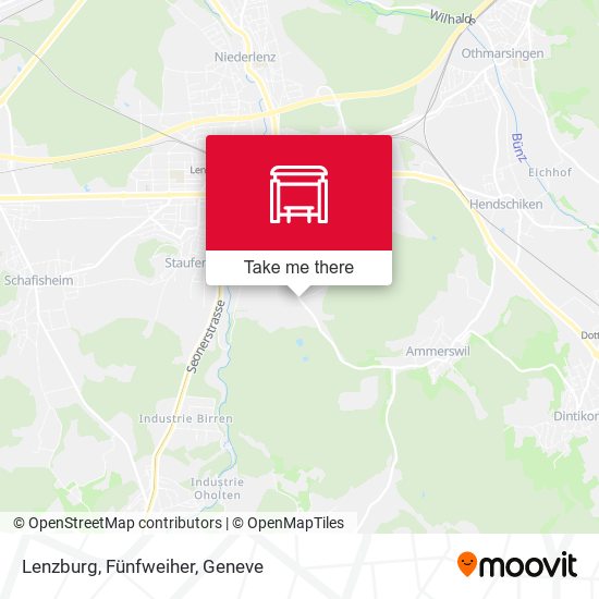 Lenzburg, Fünfweiher map