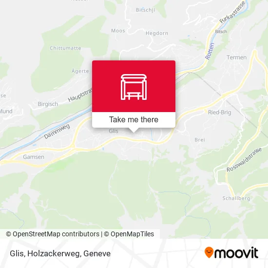 Glis, Holzackerweg map