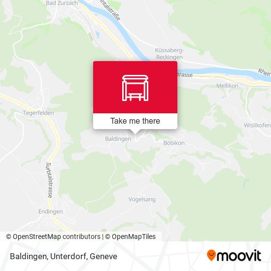 Baldingen, Unterdorf map