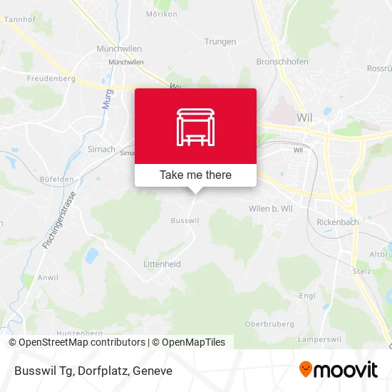 Busswil Tg, Dorfplatz map