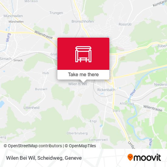 Wilen Bei Wil, Scheidweg map