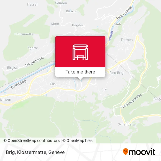 Brig, Klostermatte map