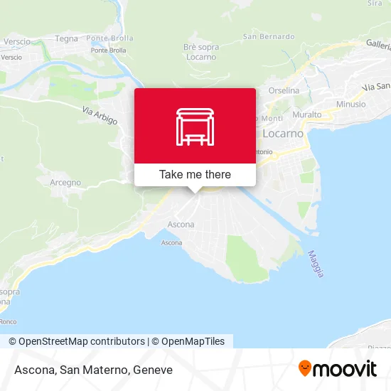 Ascona, San Materno map