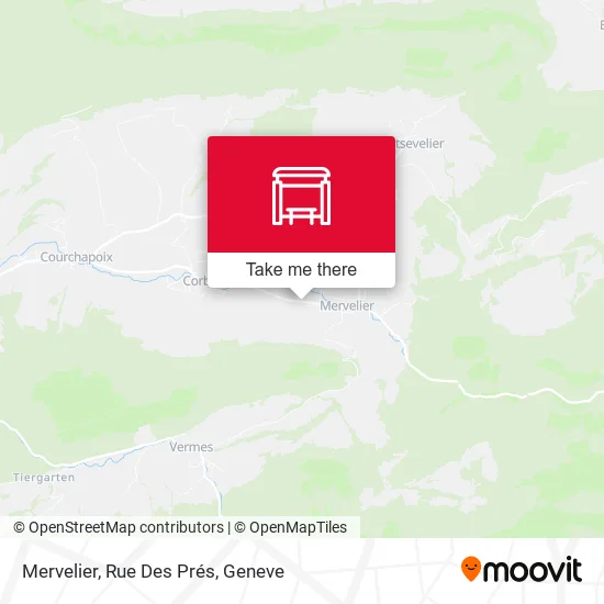 Mervelier, Rue Des Prés map