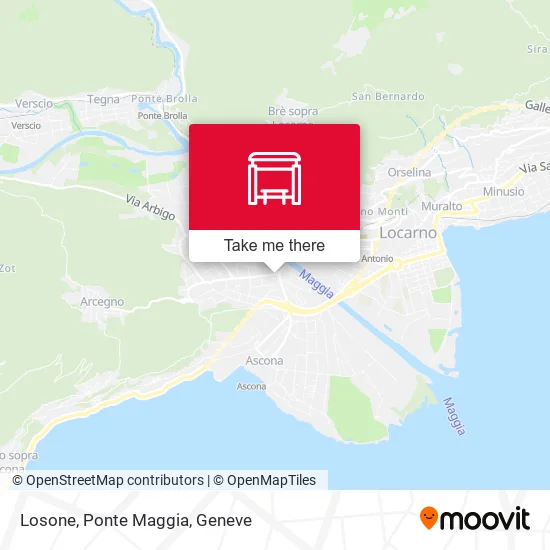Losone, Ponte Maggia map