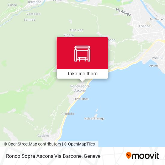 Ronco Sopra Ascona,Via Barcone map