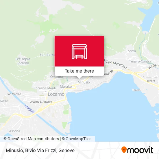 Minusio, Bivio Via Frizzi map