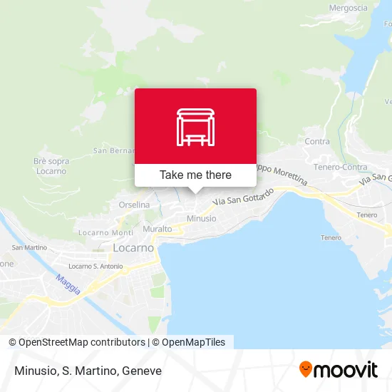 Minusio, S. Martino map