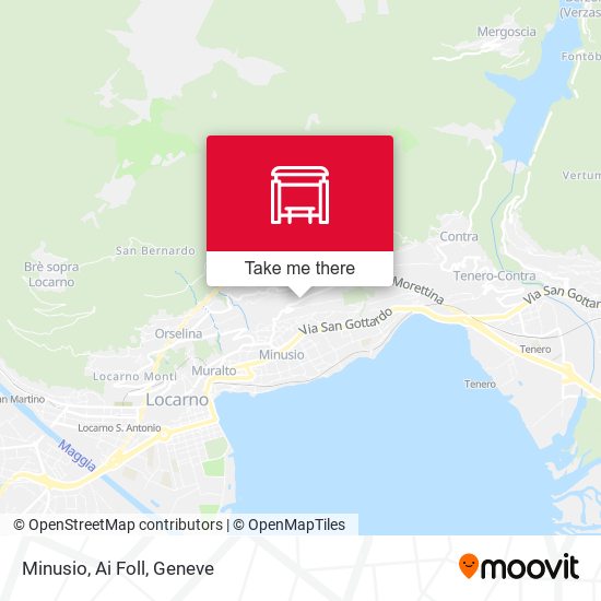 Minusio, Ai Foll map