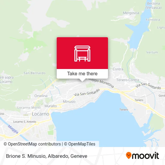 Brione S. Minusio, Albaredo map