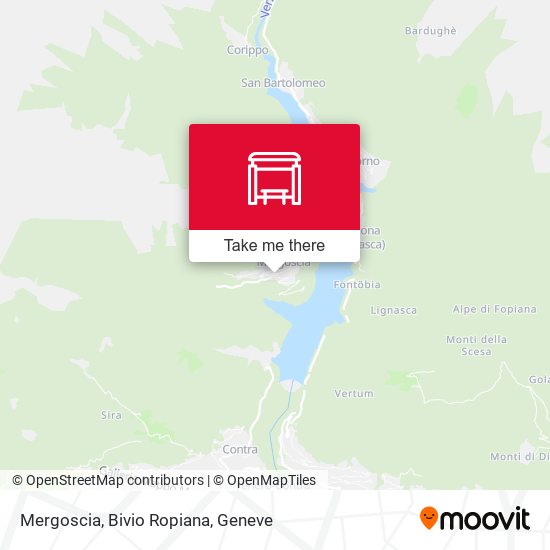 Mergoscia, Bivio Ropiana map