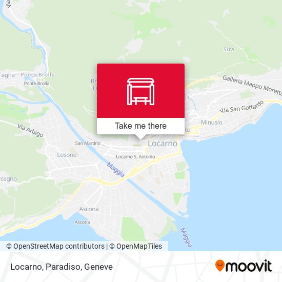 Locarno, Paradiso map