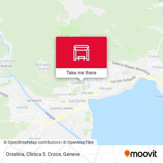 Orselina, Clinica S. Croce map