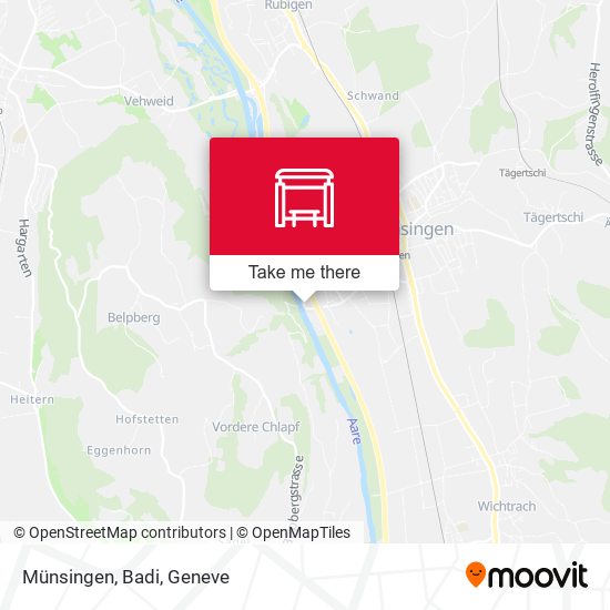 Münsingen, Badi map