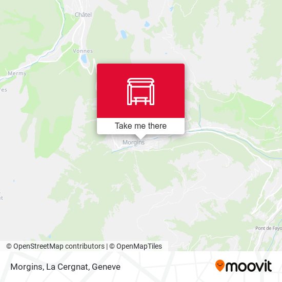 Morgins, La Cergnat map