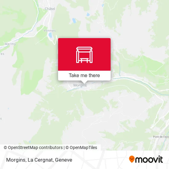 Morgins, La Cergnat map