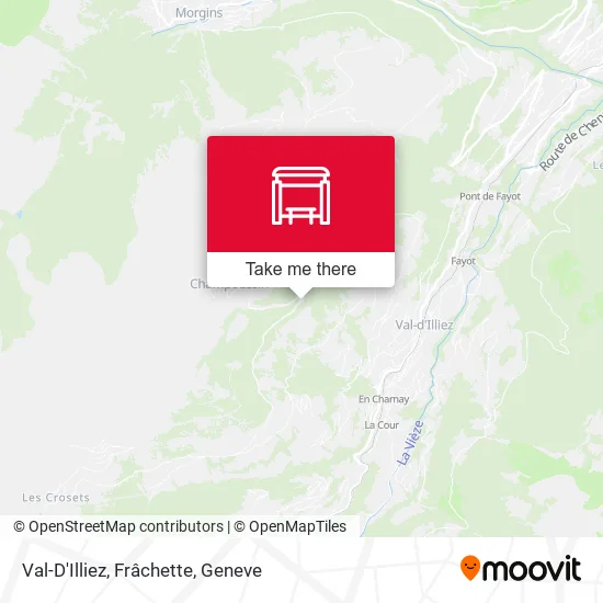 Val-D'Illiez, Frâchette map