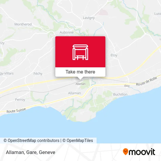 Allaman, Gare map