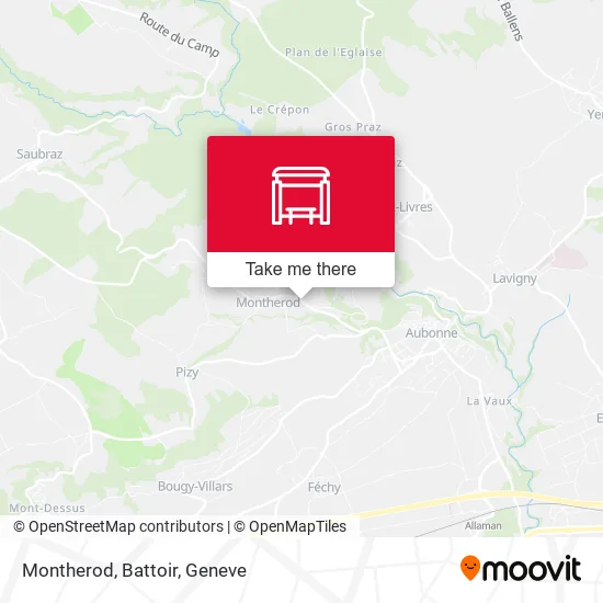 Montherod, Battoir map