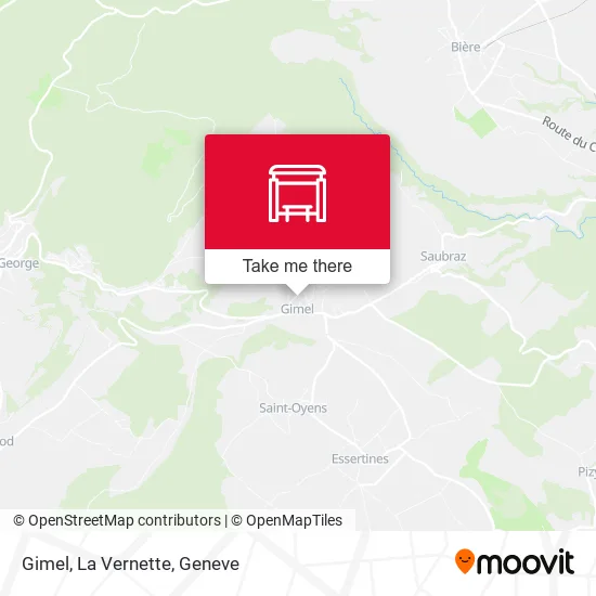 Gimel, La Vernette map