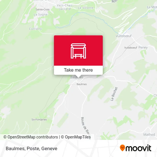 Baulmes, Poste map